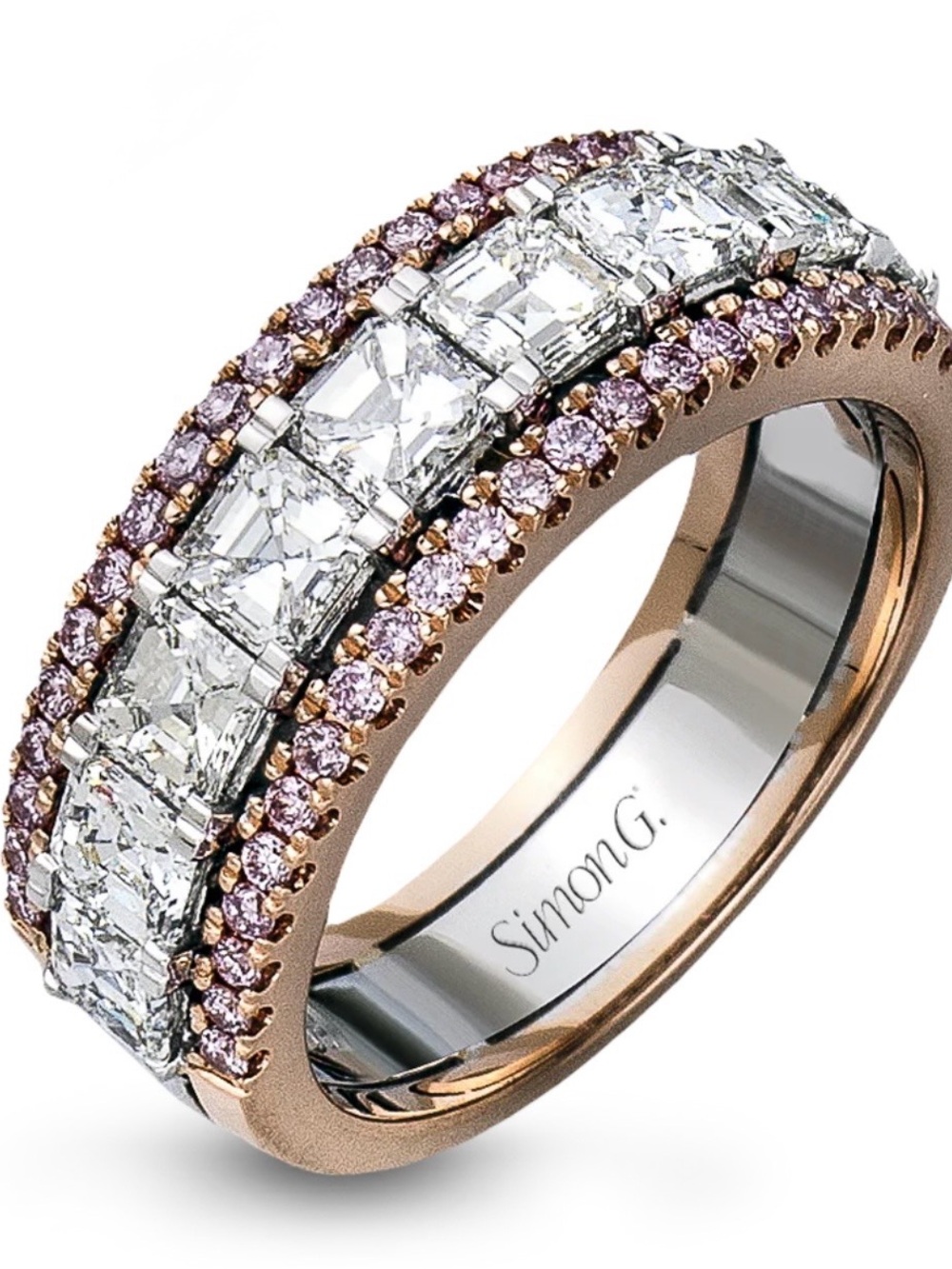 Simon G. Rose Gold eternity band